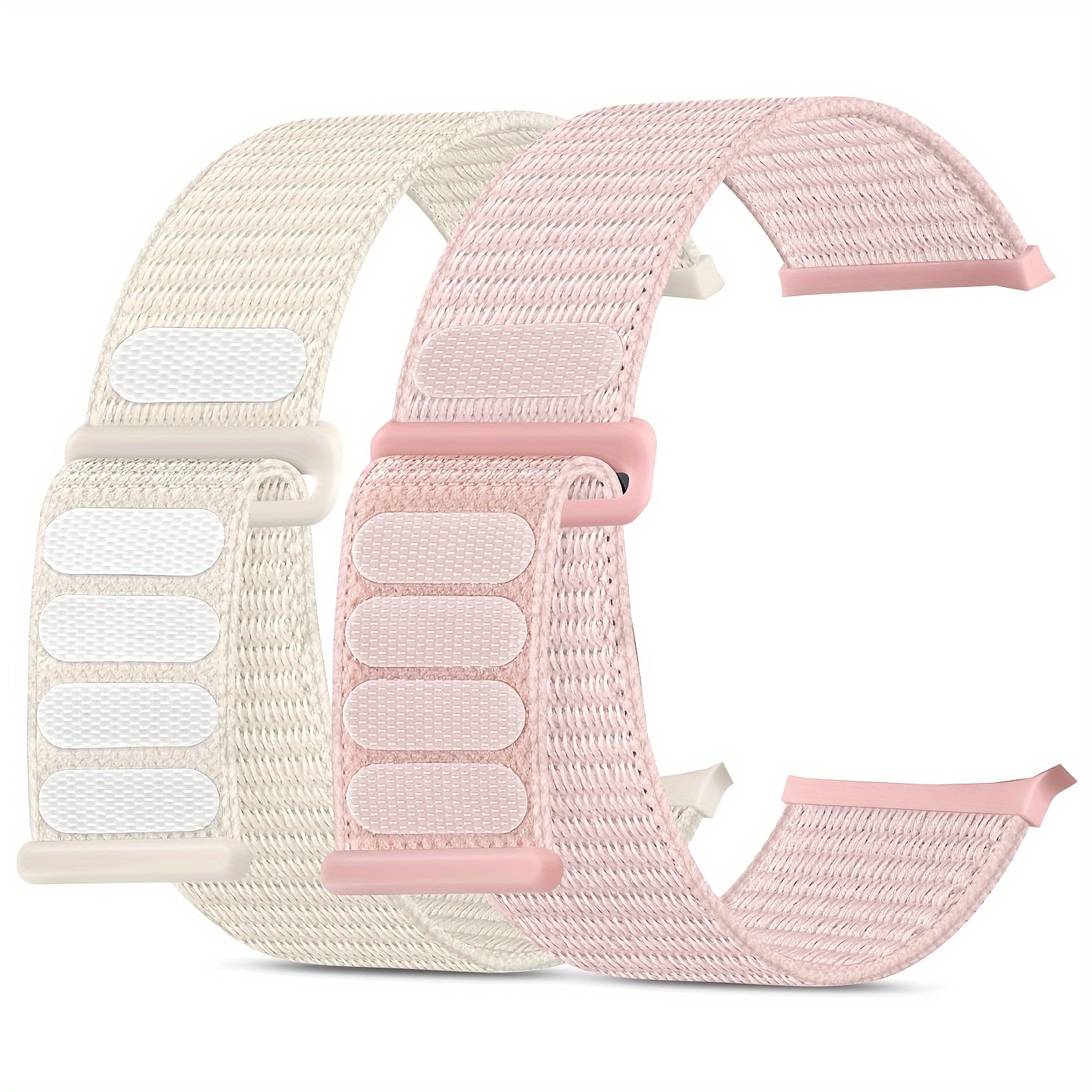 Image of 2pcs Stretchy Nylon Bands For Iwatch 38mm-49mm - Compatible With Series 10/9/8/7/6/5/4/3/2/1 & ,, Women Men, Strap