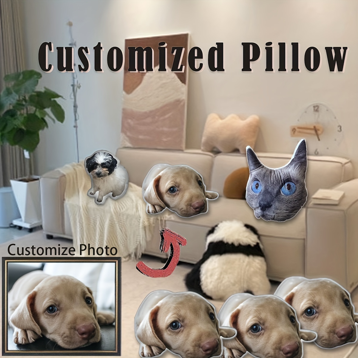 

1pc , Personalized Pet// , Double- , , Zippered, 100% Polyester , Decorative , All-, , Ultrasonic Embossed, - For Sofa, Bed, Car -