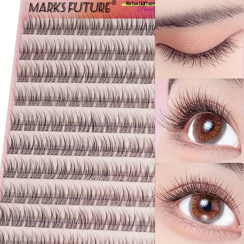 self eyelashes no 120pcs natural c type press on false lashes pre bonded eyelash clusters self stick eyelashes