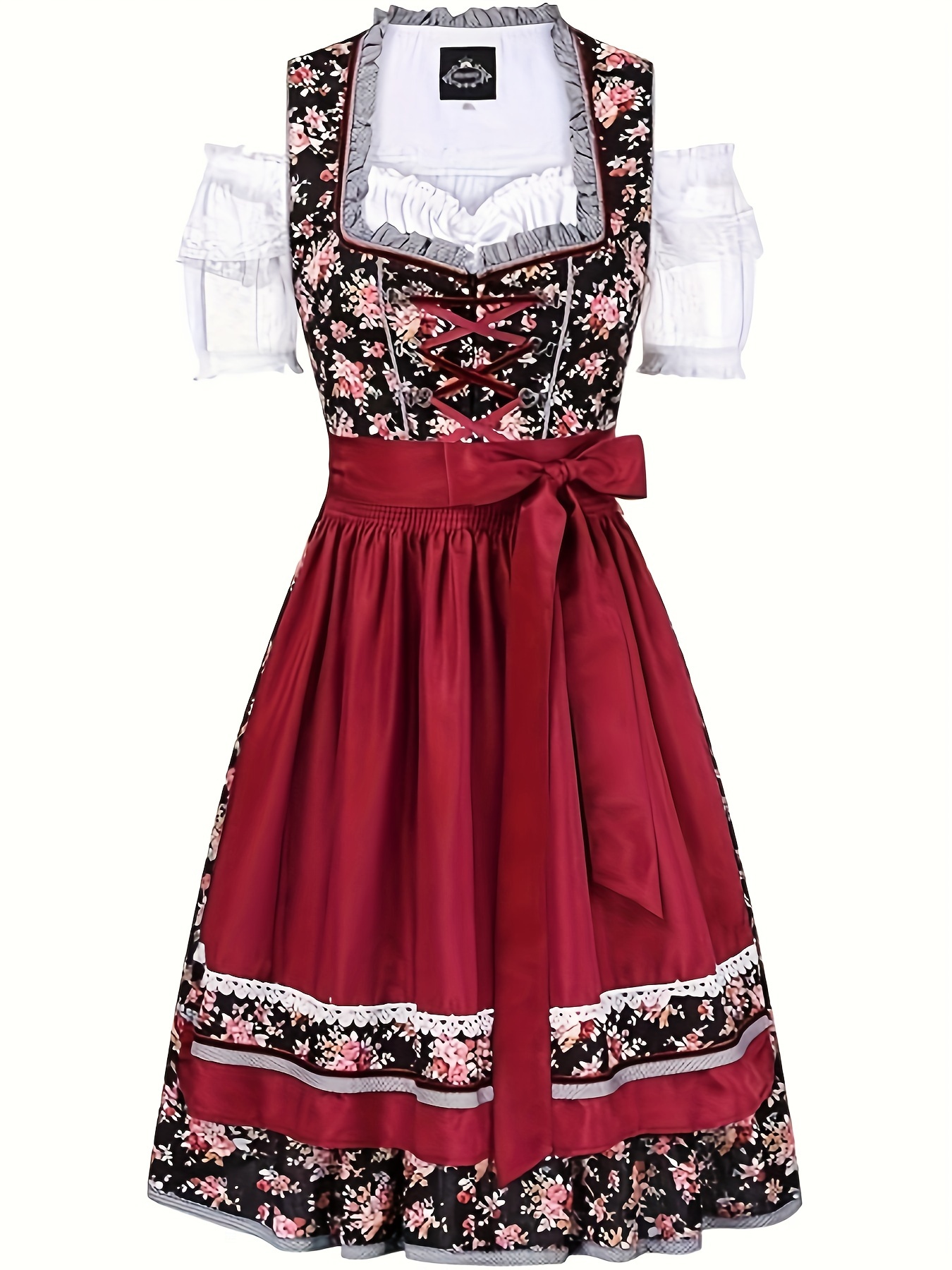 Robe Oktoberfest Zanisouta Costume Dirndl Femme Oktoberfest Robe