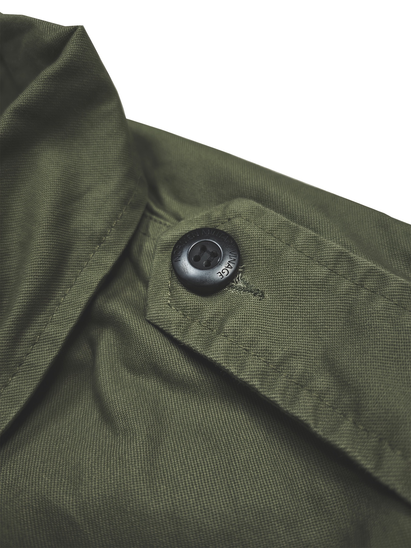 mens cotton retro collar zipper jacket m65 field - Temu South Africa