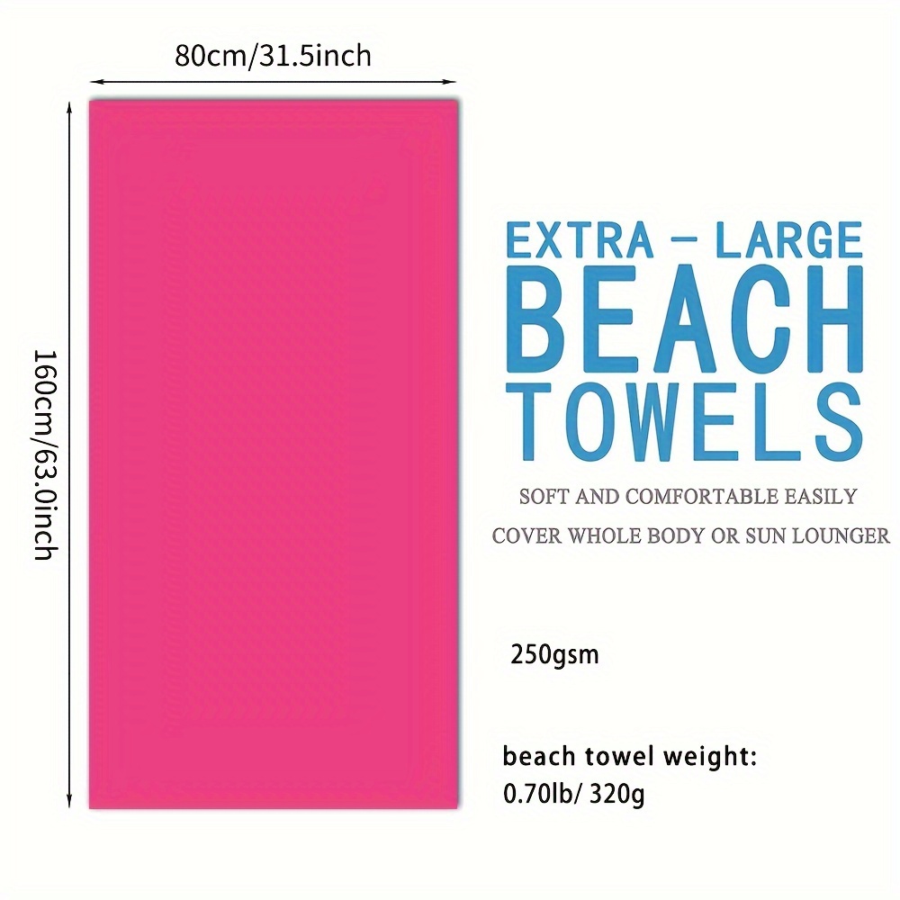 Name Customized Beach Towel Super Absorbent Swimming Towel - Temu Canada