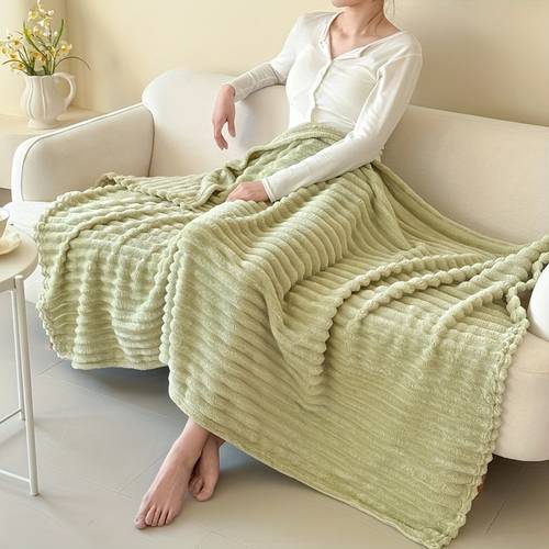 1pc oversized flannel blanket with drawstring white thick plush sofa throw summer nap blanket for outdoor camping birthday gift drawstring design for a warm and cozy experience