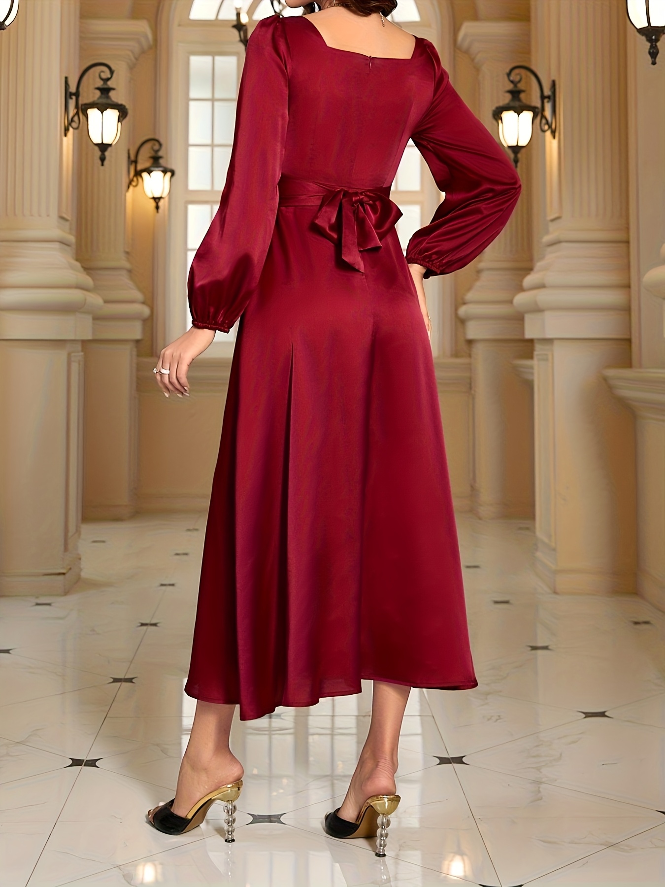 long sleeve a line evening dress perfect - Temu Mauritius