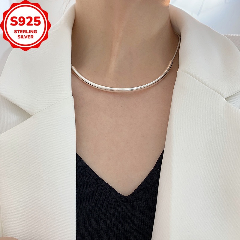 Retro Low Allergy Ring Necklace for Women