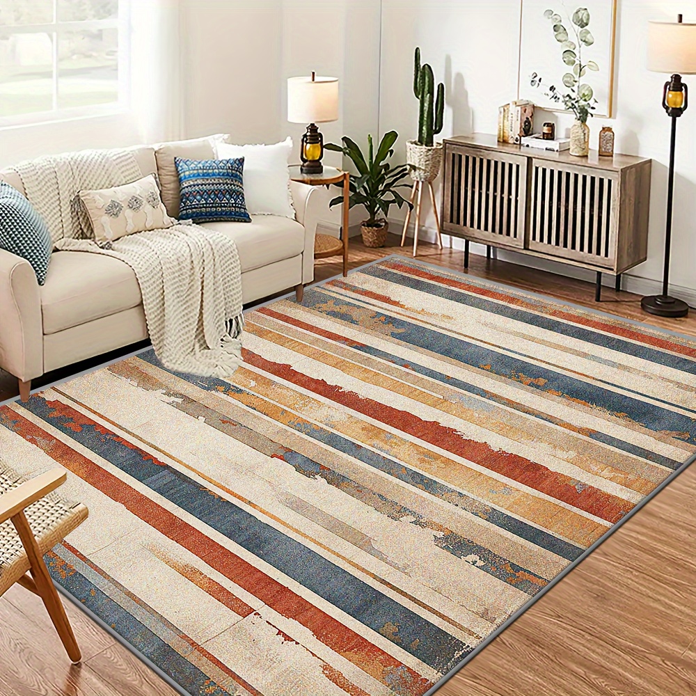imitation cashmere washed   imitation cashmere weight   per   thickness 8 6mm 1pc abstract   pattern large floor mats delicate and easy to clean washable carpets balcony terrace porch courtyard decoration beautiful rugs