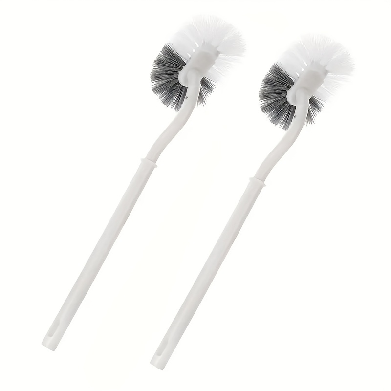 TEMU 2pcs Flexible Toilet Brush - No Dead Corner, Reusable, For Cleaning