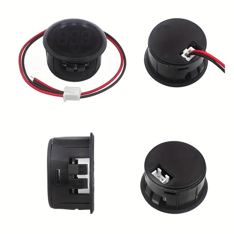 10pcs   voltímetro   - 3.8v, pantalla redonda de 3 dígitos para baterías de coche y medición de electricidad Detalles del producto 1