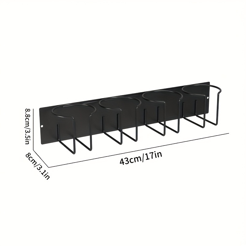TEMU 1 Cup Holder With 4 Storage Brackets, Suitable For Different Styles Of Cups Such As Cups, Water Cups, And Cube Of Ice Cups. Made Of Thickened
