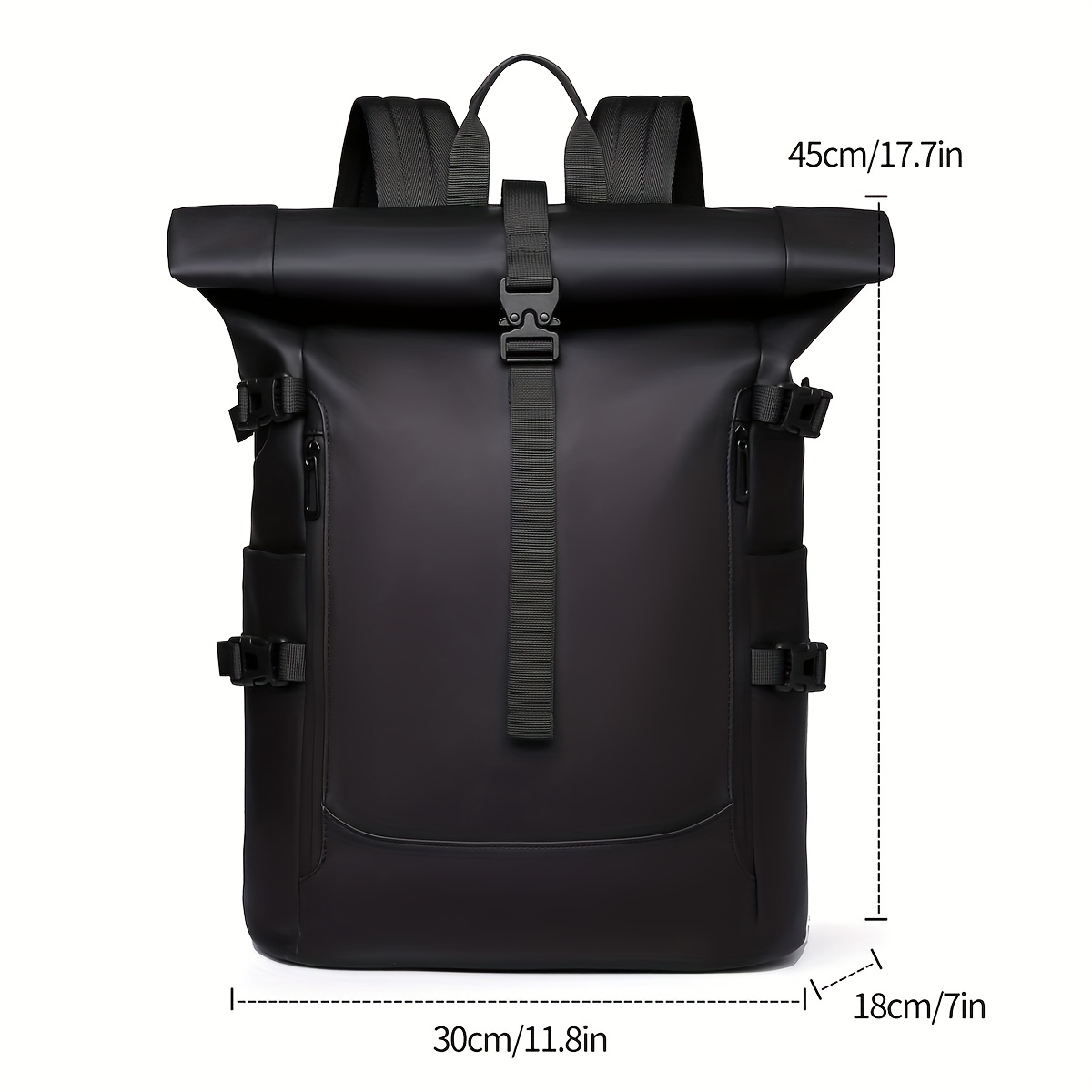 Roll-top Backpack 2025 New Fashion Trend Large-capacity Travel Backpack Commuting Computer Bag Men