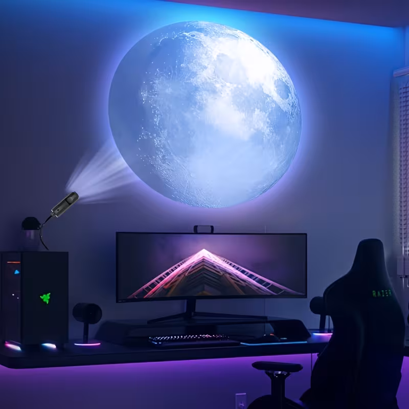 1pc projector lamp with 6 10 planets and nebula slides usb powered 360 rotating led night light projects earth mars jupiter solar system moon creative bedroom ambient light birthday gift decor Product details 8