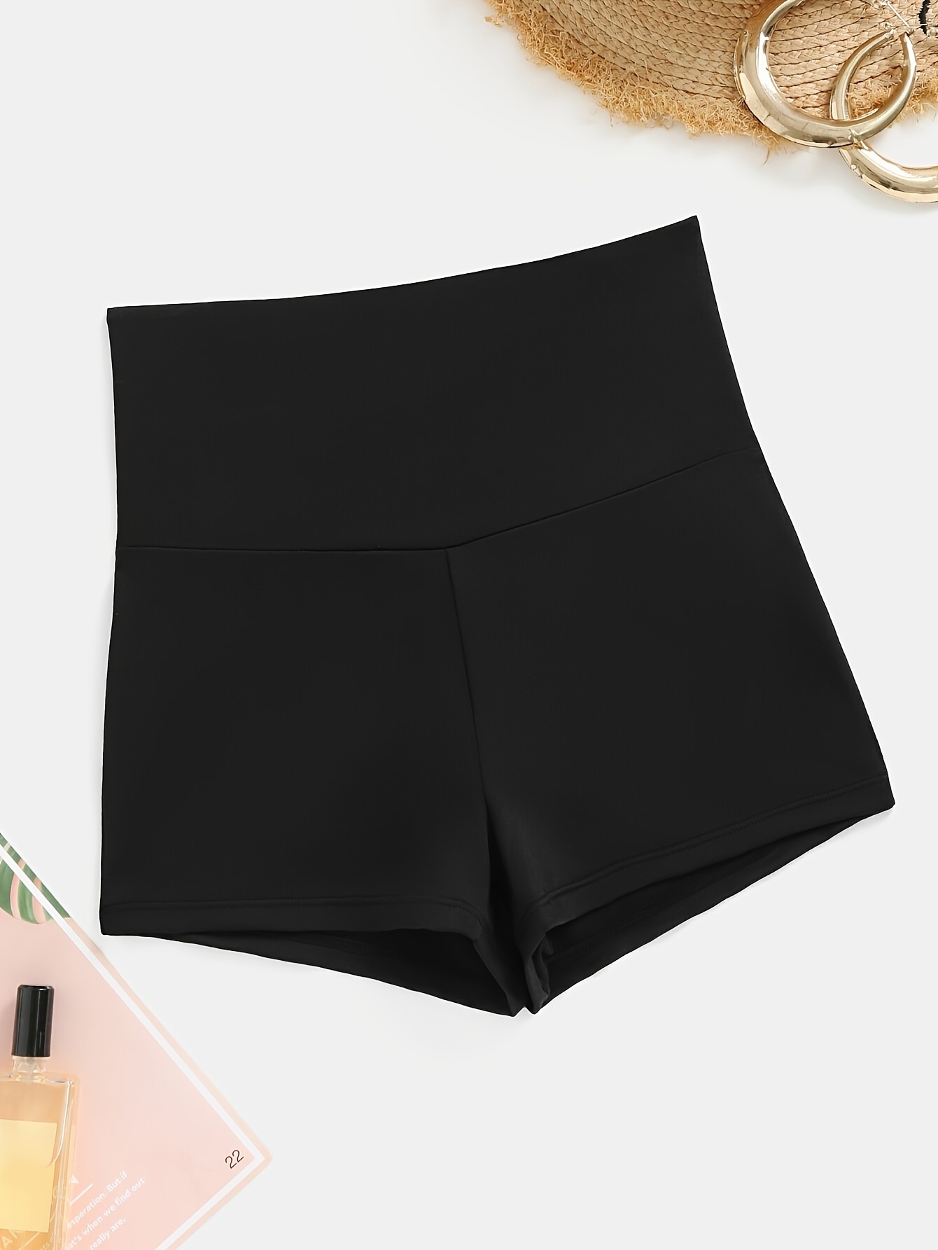 womens high waist seamless shapewear shorts tummy control butt lifting cross   soft polyester   comfortable for home or outdoor wear high waisted shorts