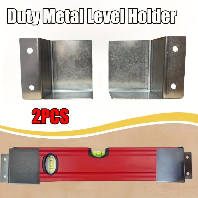 TEMU 2 Stainless Steel Level Holders, Durable Universal Stainless Steel Heavy Duty Metal Level Rack - Locking Level Rack For Secure Storage, Level