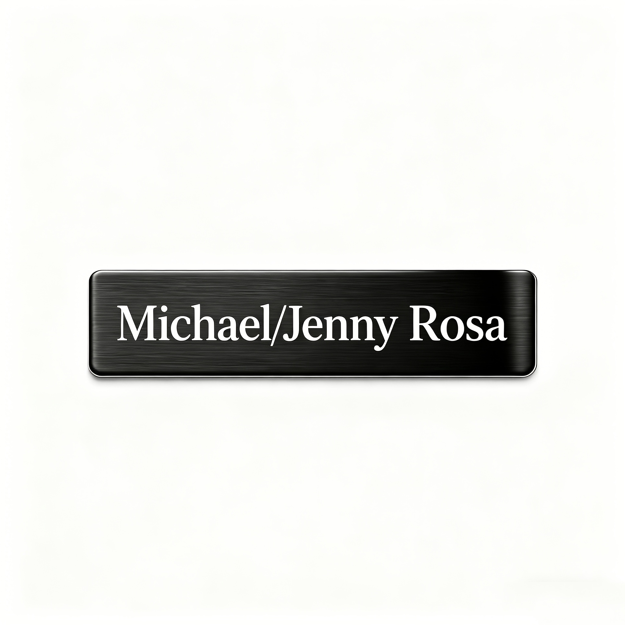 TEMU Engraved Stainless Steel Id Tag - Custom Engraved Name And Number, Multiple Colors (black, Silver, Golden) Stainless Steel Mailbox Sign -