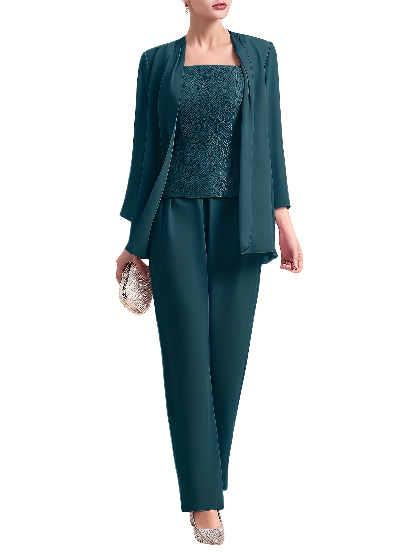 ensemble robe mariée en dentelle pantalon en Temu