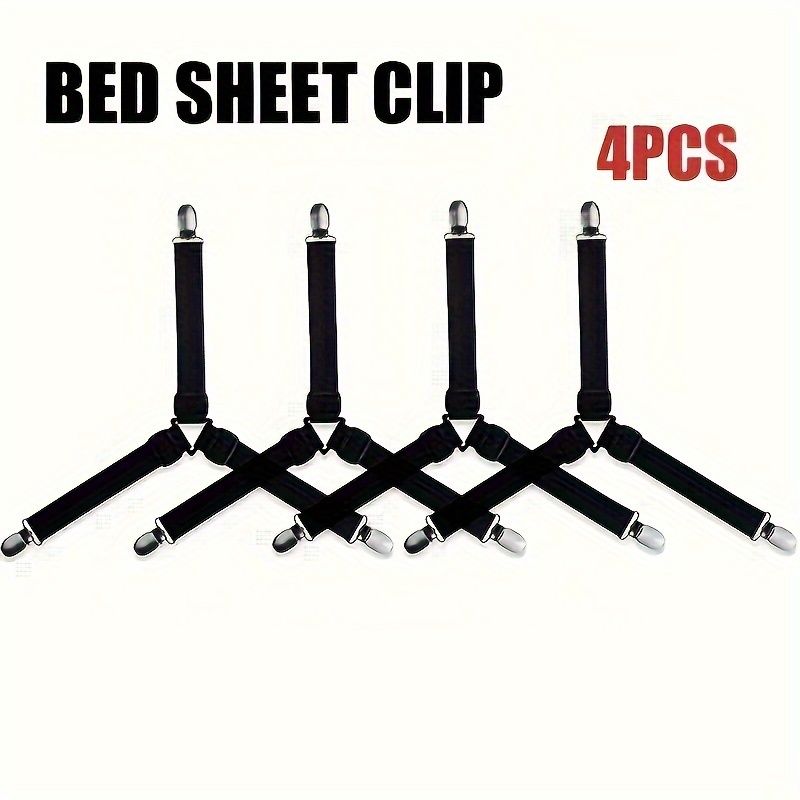 TEMU 4pcs Adjustable Bed Sheet & Blanket Holder For Rvs - Rv Bedding