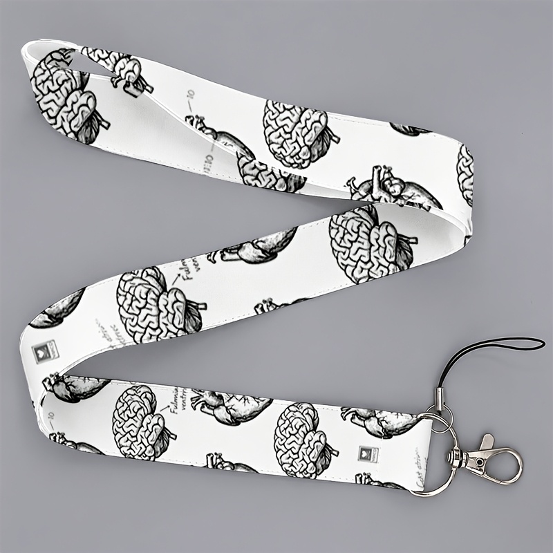 TEMU Cordón 2D con diseño de y a , y negro, ideal para hombres y mujeres que van al trabajo o a , para teléfonos y credenciales, para y empleados de