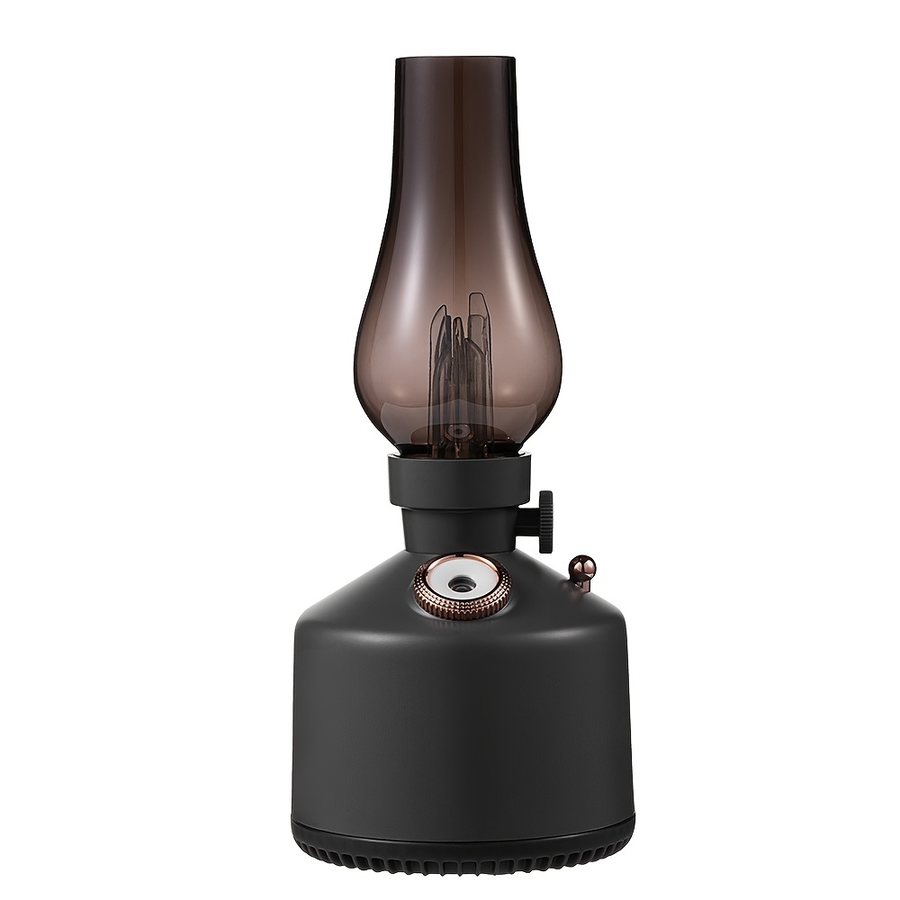 TEMU Vintage Diffuser With Table Lamp Function, Kerosene Lamp Design, Multi-functional White Noise Humidifier Diffuser, 260ml Capacity, 2 Spray ,
