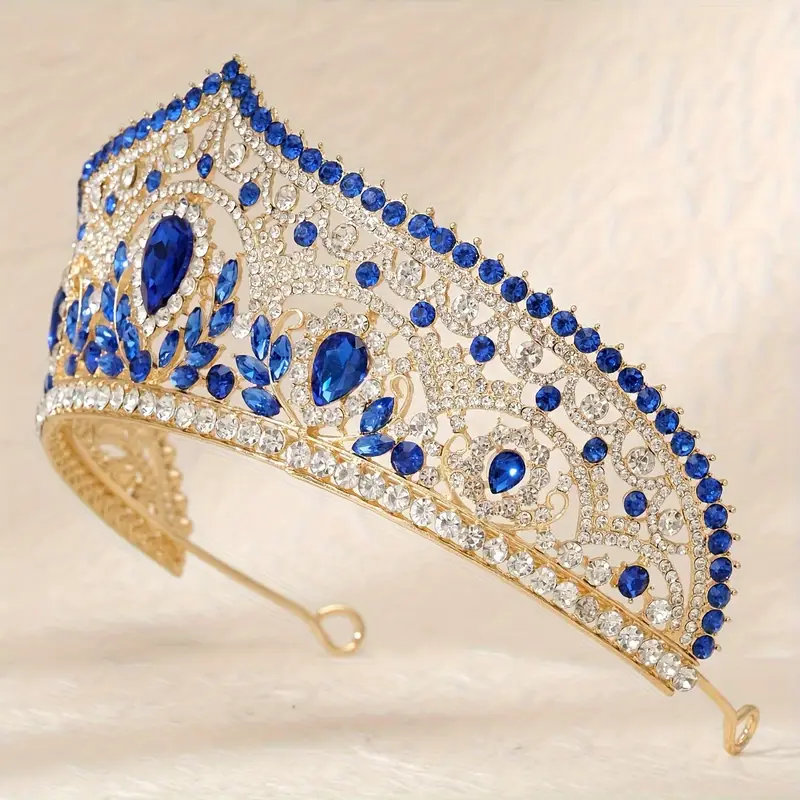Diadème Femme Tiara Cristal Couronne Princesse Bijoux Cheveux Diadème Femme Tiara Cristal Couronne Princesse Bijoux Cheveux