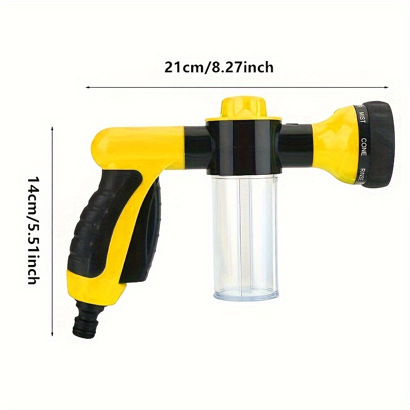 Nouveau Multifonctionnel Voiture Lavage Brosse Mousse Outil Jardin Tuyau Buse Mousse Bouteille Savon Pulvérisateur détails 0