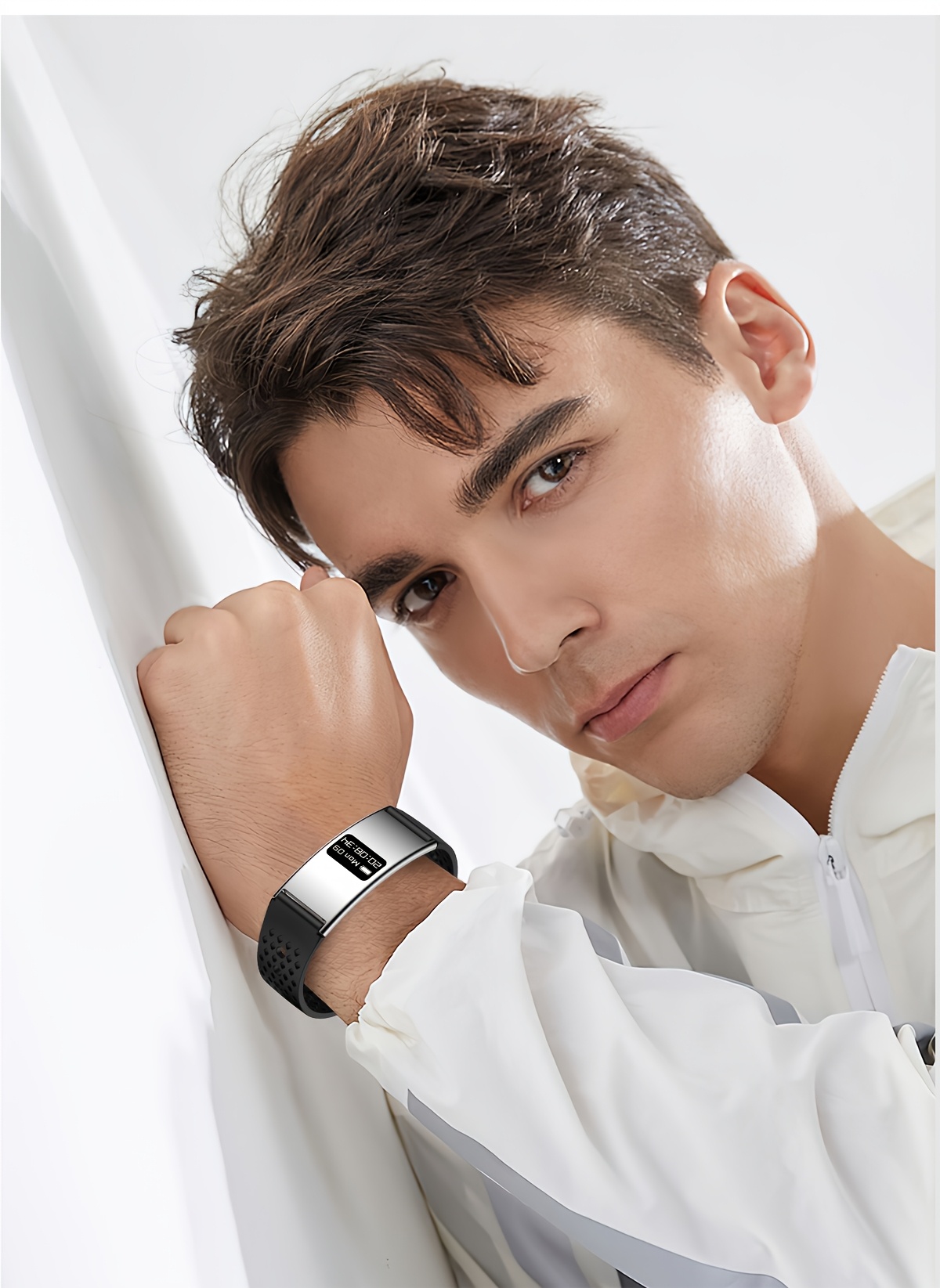 GWENLAND 2025 Smart Bracelet - Zinc Alloy Body, Lightweight And Fashion, Multiple Sport Modes, Step Count, Sleep Detection, IPX8, Remote Control Photography, Ideal Christmas Gift for Boyfriend Or Girlfriend