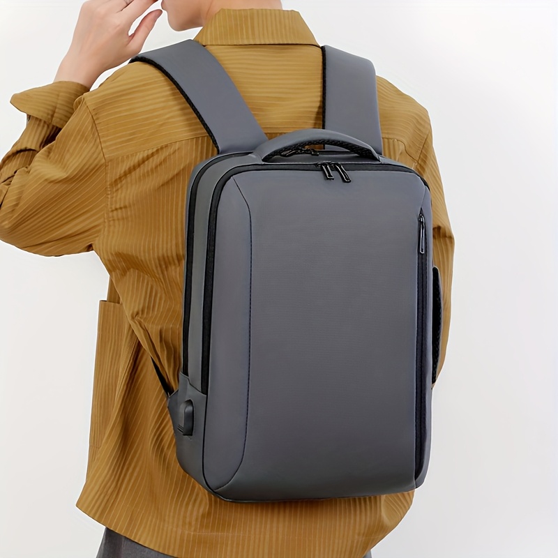 herren schwarzer laptop rucksack 15 zoll pendler rucksack Temu