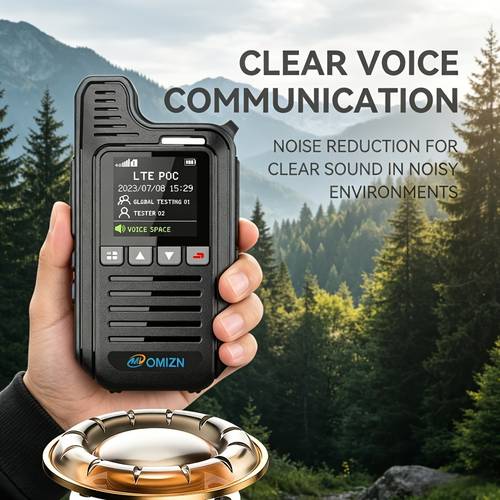 4G LTE Unlimited Range Walkie Talkie, Portable Radio with Noise Canceling & AES-256 Encryption, Cross-Country PTT Radio for Truck Drivers, Off-Road, Construction & Commercial Business Use
