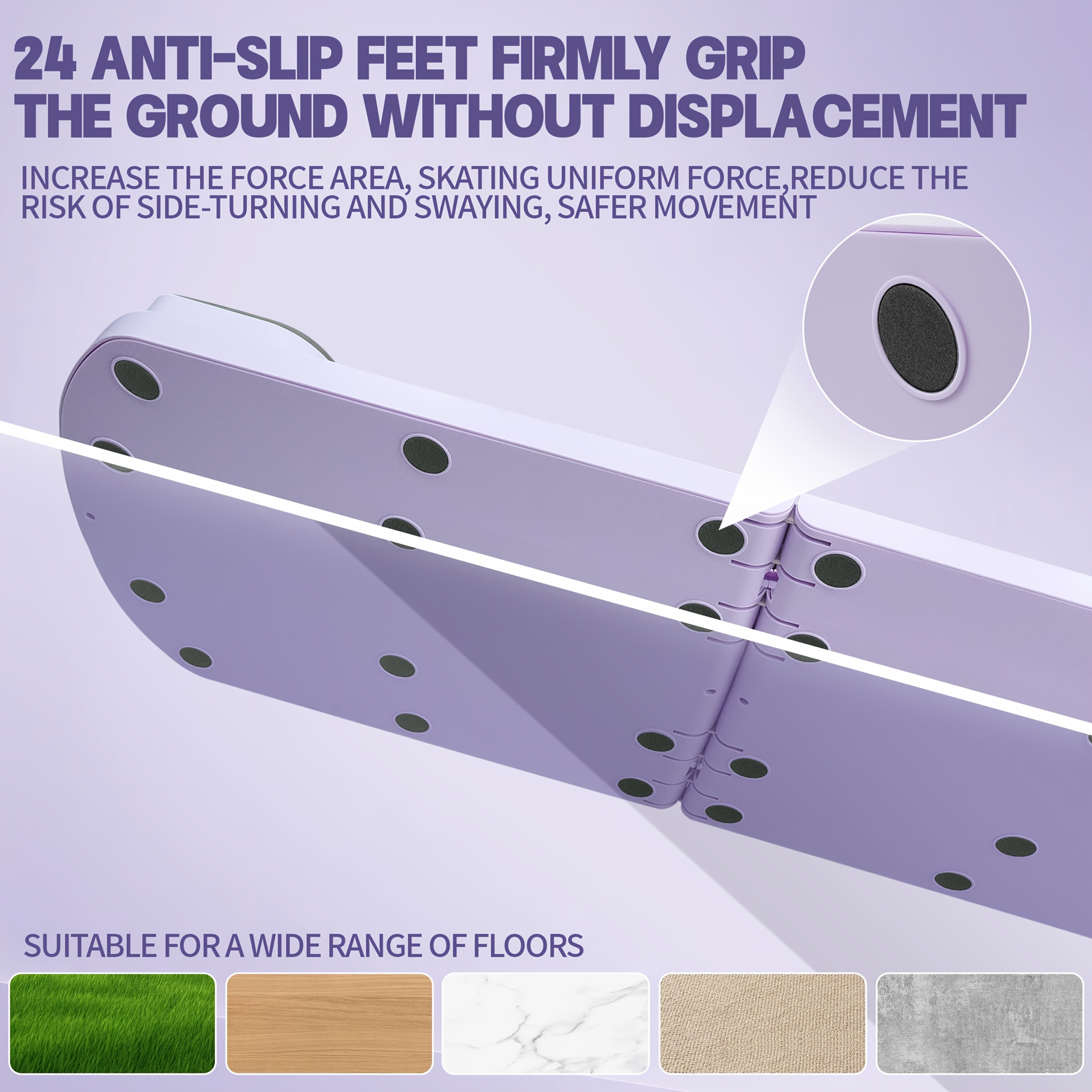 1pc 8-in-1 Multifunctional Foldable Pilates Board - Full-Body Workout Platform with Core, Hip, Leg, Arm Exercises - Compatible with Resistance Bands (Home Gym Equipment) - Space-Saving Foldable Design, Non-Slip Surface - PP Material for Stability - Ideal for Beginners, Advanced, Men & Women - Perfect Gift for Women's Day, Housewarming - Purple Fitness Trainer, Gym Accessories, Educational Fitness Gear, Core Training, Compact Design, Stable Base, Beginners Workout