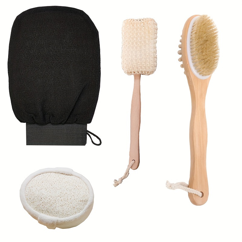 Shower Brush Bath Double Side Long Handle Back Scrubber Body - Temu ...