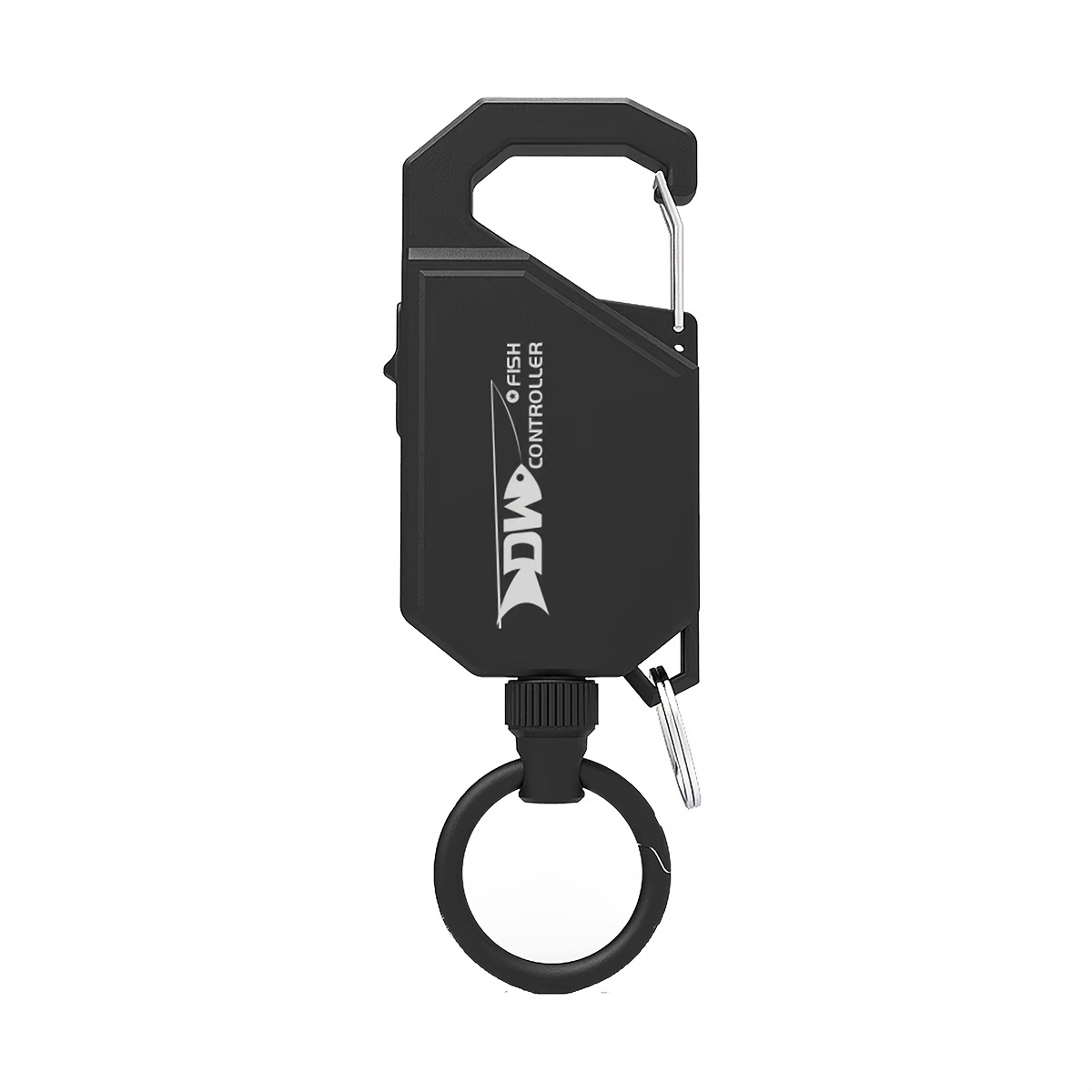 Image of 1pc Outdoor Fishing Gear Anti-lost Rope Abs Heavy Duty With Lock, Outdoor , Retractable Id Badge Holder Clip, Secure Loss Prevention Keychain With Extension Line Retractable Badge Reel With 39 Inches
