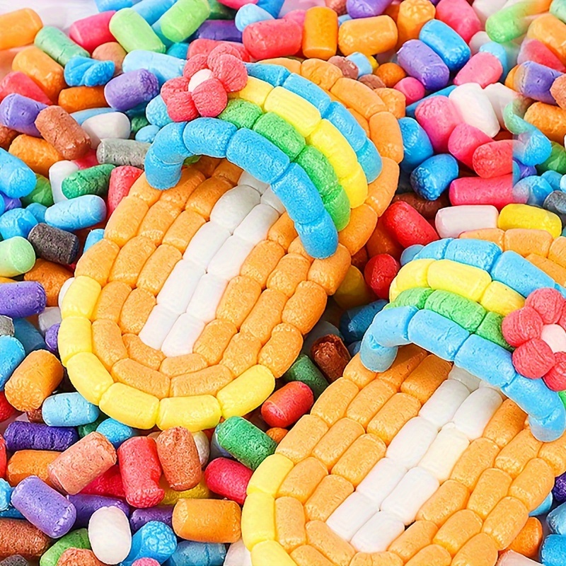 1 Set/500pcs Corn Crafts Kit, Construction And Model Making Kit, Art Supplies, Foam Material For Projects And Decoration