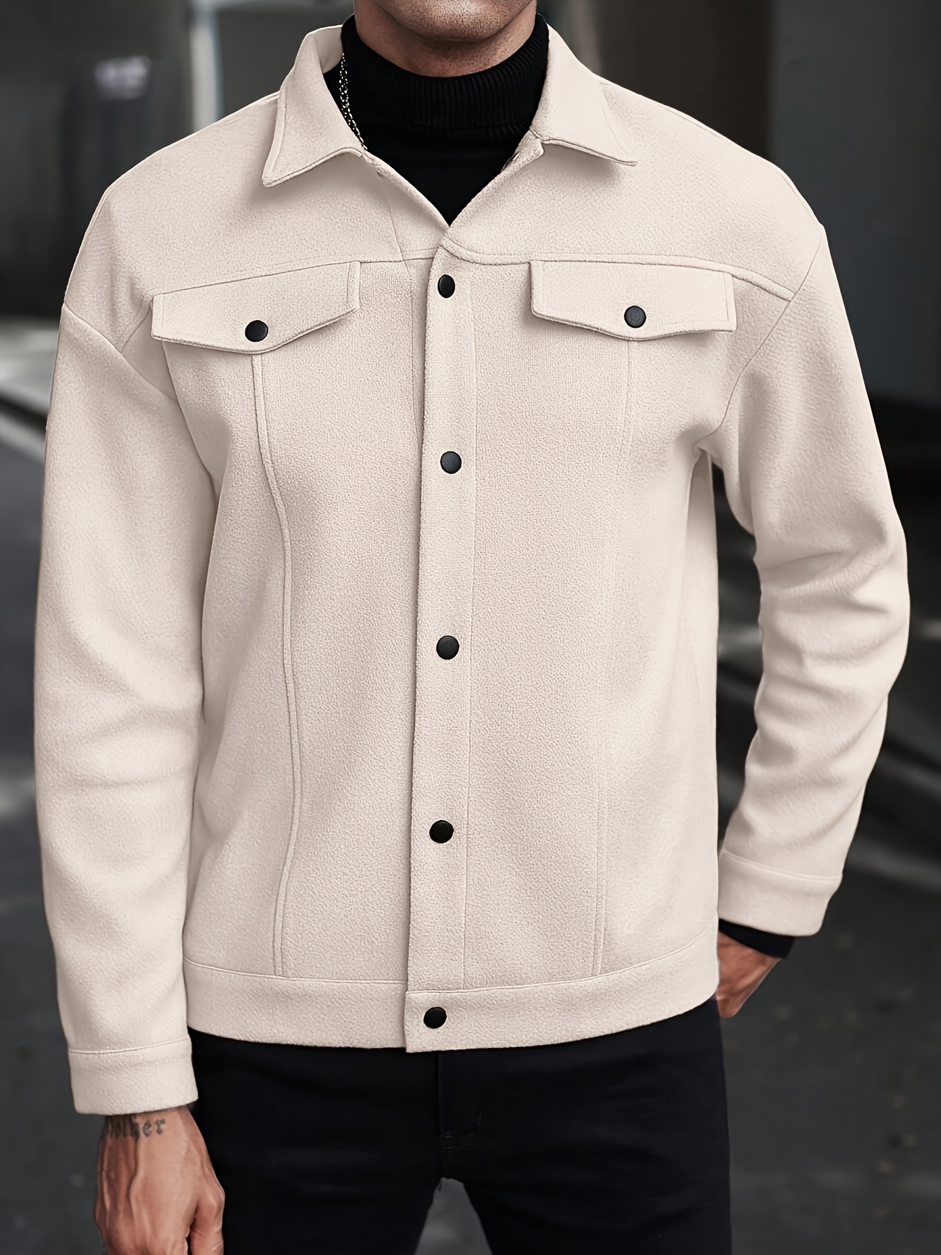 New Cross-Border Trendy Lapel Jacket, Men'S Loose And Versatile, Casual Short Coat, British Style Menswear