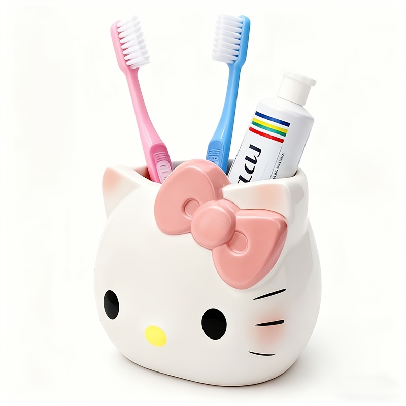 random color bathroom storage   ornament cute cartoon study supplies creative phone stand toothpaste toothbrush storage vase placement makeup brush storage rack