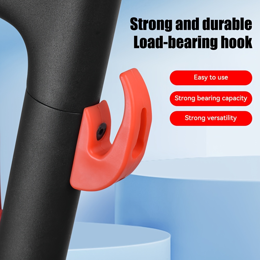 Un cârlig frontal pentru scuterul electric Xiaomi Mijia M365 Pro 1S, un cârlig de depozitare pentru scuter, compatibil cu scuterele electrice Ninebot F30/F40/F20/F25, include cârlig frontal din nailon și cheie, fără baterie