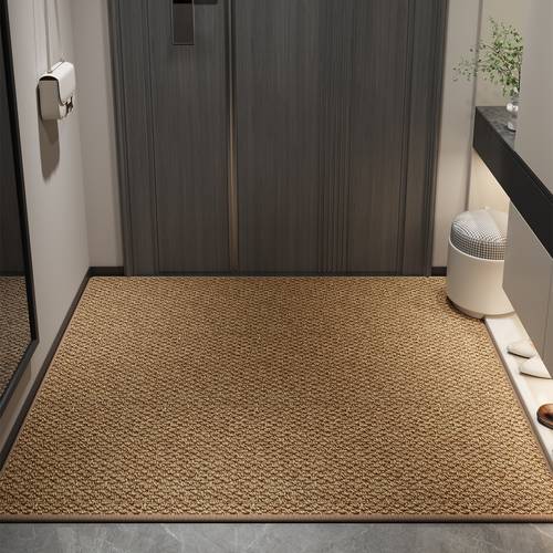 1pc entrance door mat and wear resistant door mat easy solid color entrance carpet absorbent and non slip wash free and cuttable suitable for entrance doorway living room bedroom carpet