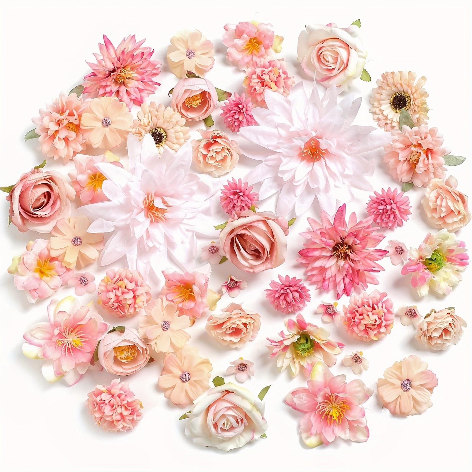 Knstliche Blumenkpfe, Mini-Knstliche Blumenkpfe, Falsche Pfefferminze *  * Blumen, Mehrfarbige Kleine Seiden-Blumenkpfe Fr Handwerksgirlande,  Hochzeitsfeier, DIY-Heimdekoration * Stck