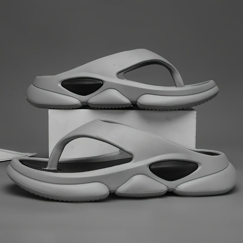 mens summer breathable cut out slide sandals     cover upper fabric inner sole round toe   home casual wear breathable sandals minimalist slippers synthetic cover sandal Product details 0