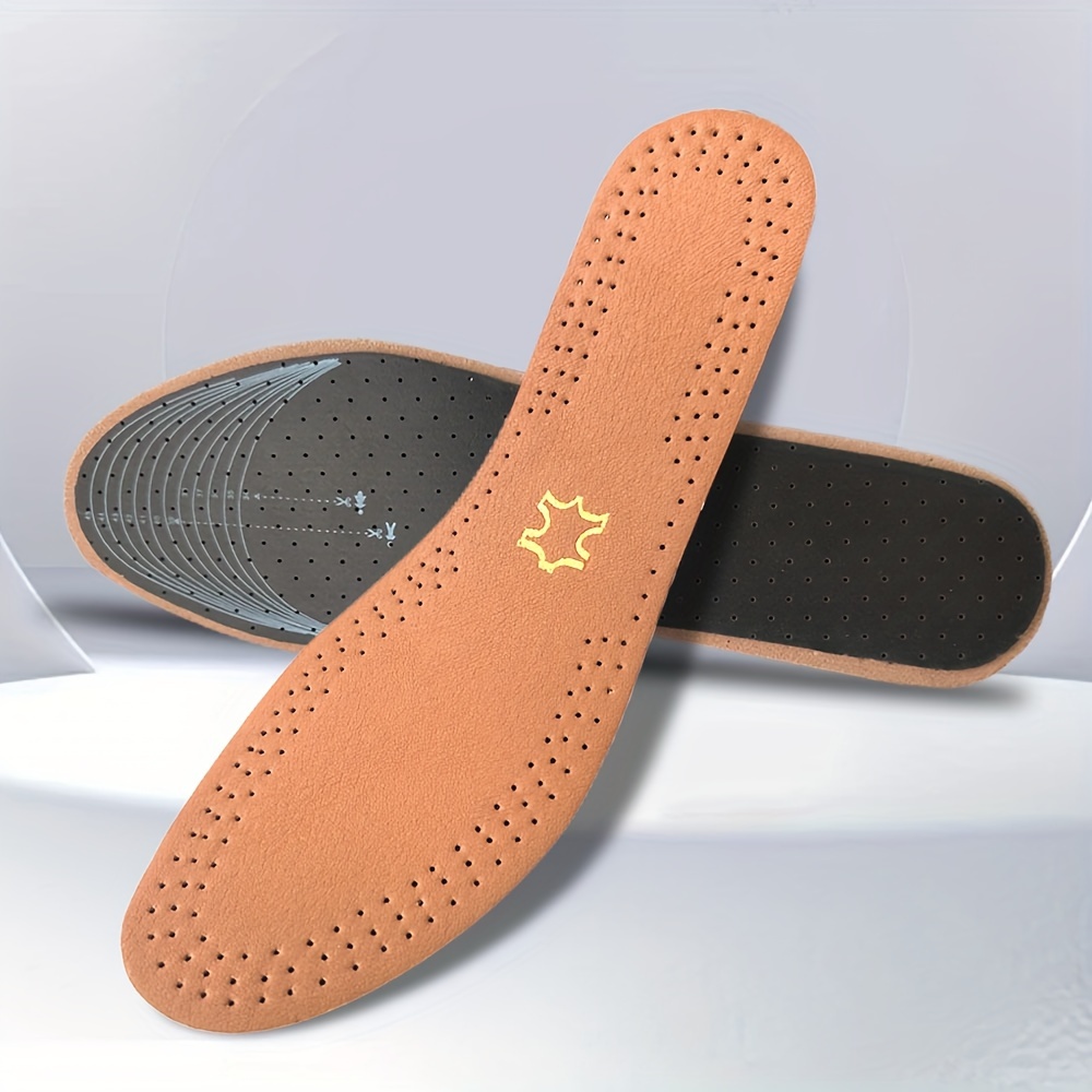 Leather Insoles Thin Inner Soles For Shoes Thin Breathable Pu