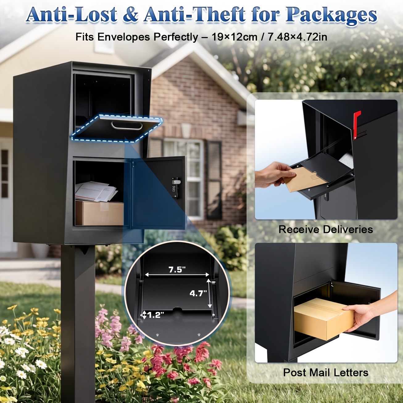 mailbox sold on Temu United States