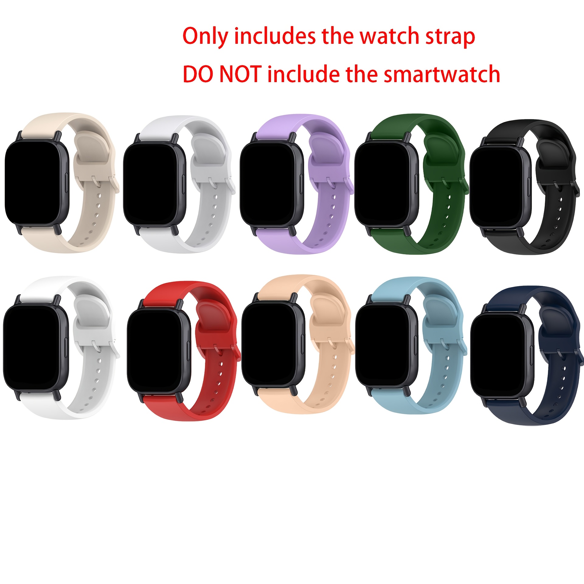 TEMU 10 piezas de correas de reloj de repuesto para relojes inteligentes, compatibles con accesorios de Redmi Watch 5 Lite/5 Active - Pulseras