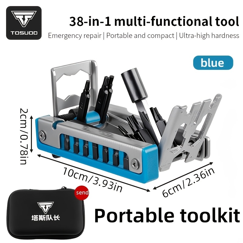 TOSUOD Bicycle Repair Tools for Mountain And Road Bikes, a 38-In-1 Multifunctional Hex Wrench Accessory