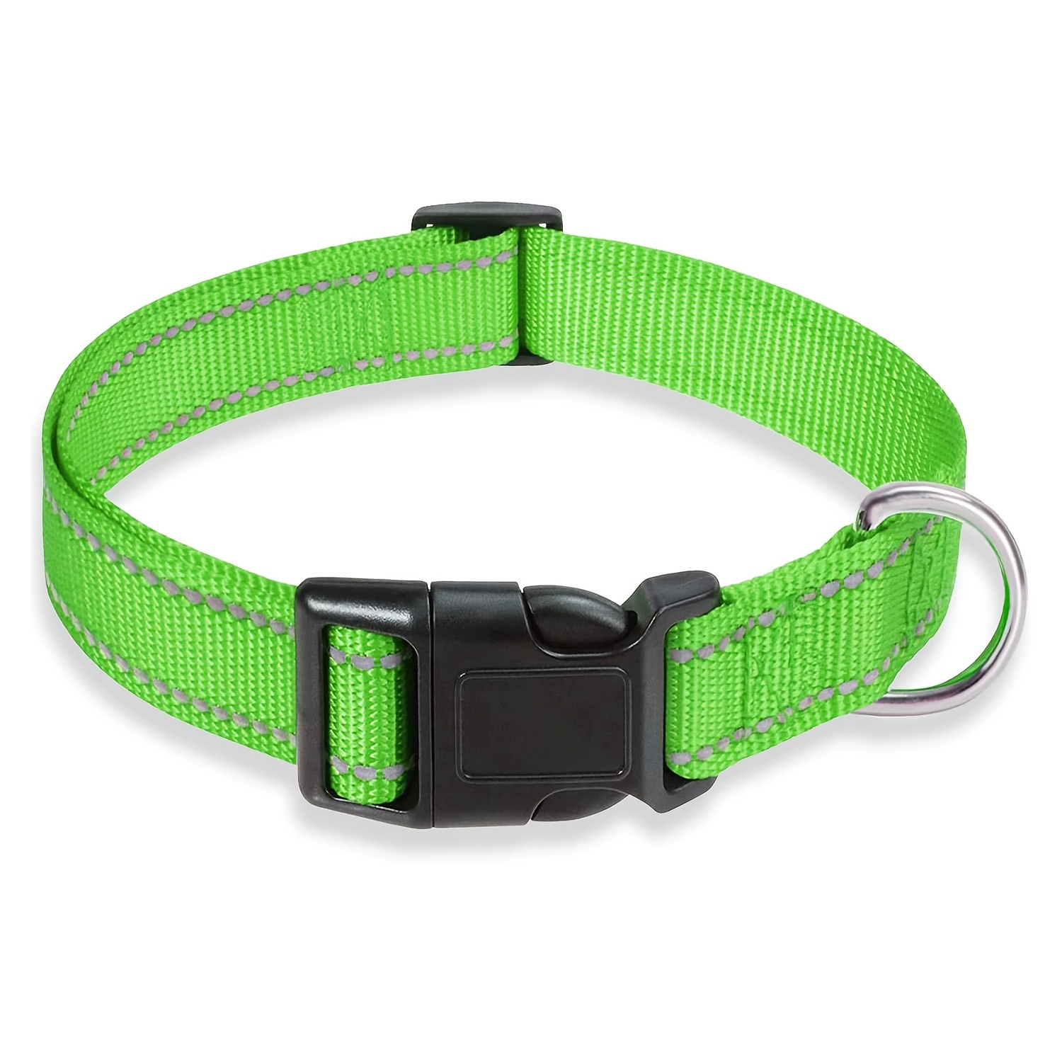 TEMU [custom] Embroidered Dog Collar Suitable For Small Medium And Large Dogs Adjustable Collar Size Custom Phone Name Loss Prevention