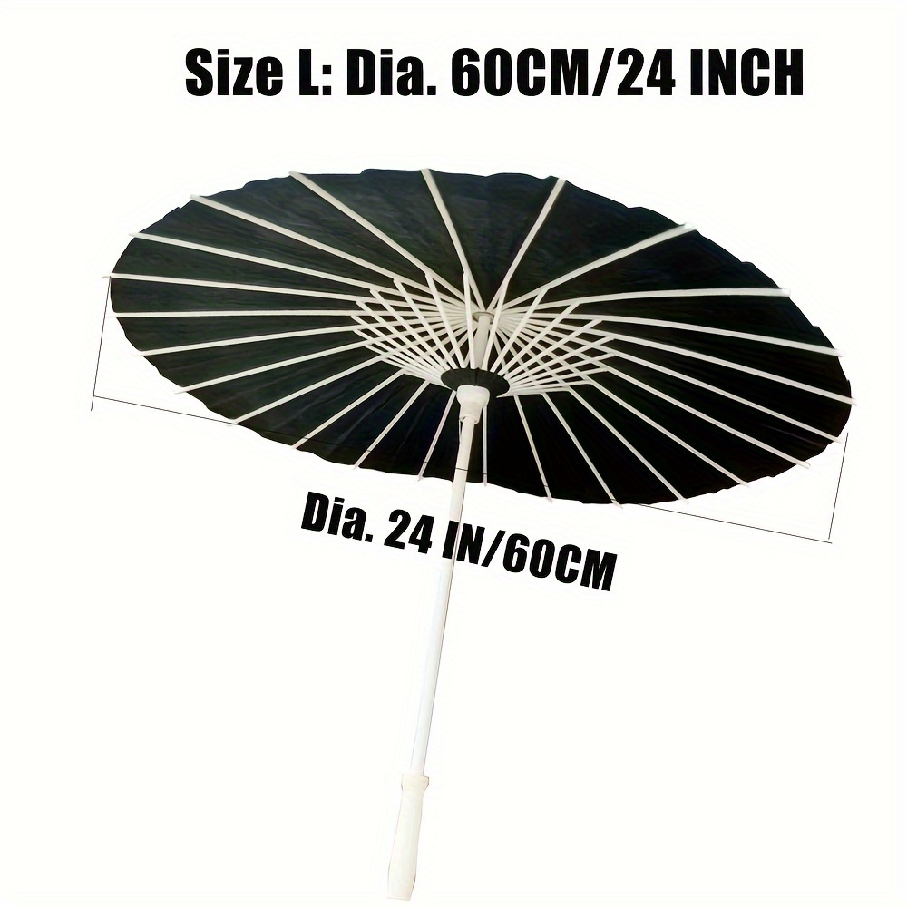 Image of 1pc Black Paper Parasol Party Festival Decorative Umbrella