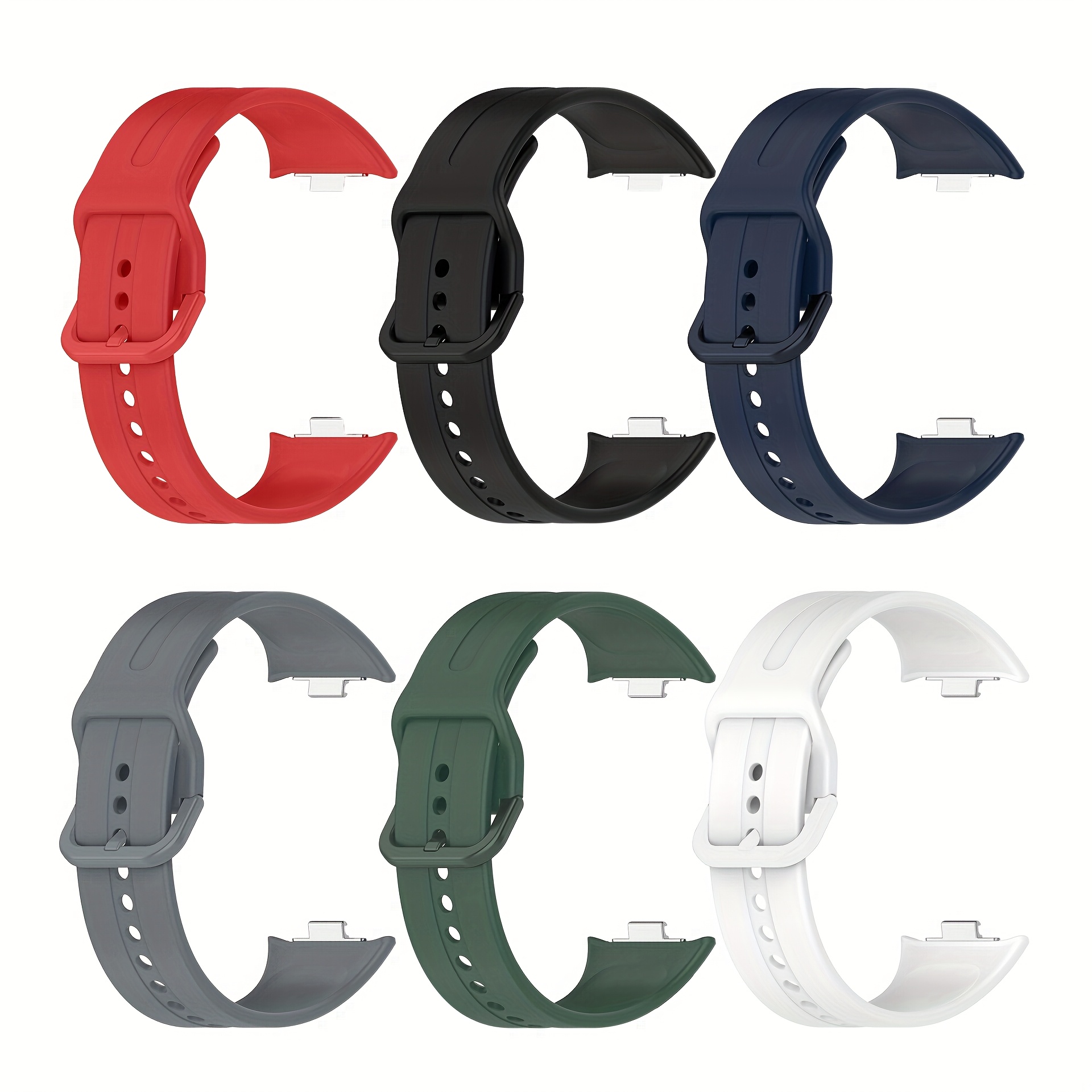 TEMU 6pcs Elegant Replacement Wristband For Redmi Watch 5 And Redmi Watch 4- Sports Wristband With Deployment For Accessories, Suitable For Xiaomi