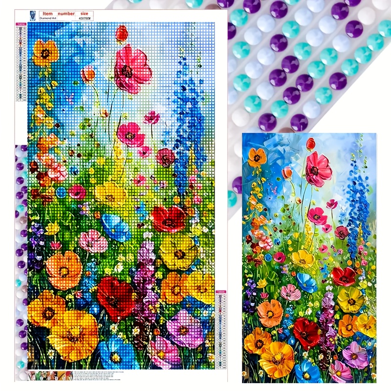 

1pc Large Size Set - 5d Set Beginner Crafts, Diy Diamond Painting Set Gemstone Artist Wall Decoration Gift, Flower Fragrance Series 40x70cm/15.7x27.6 Inch