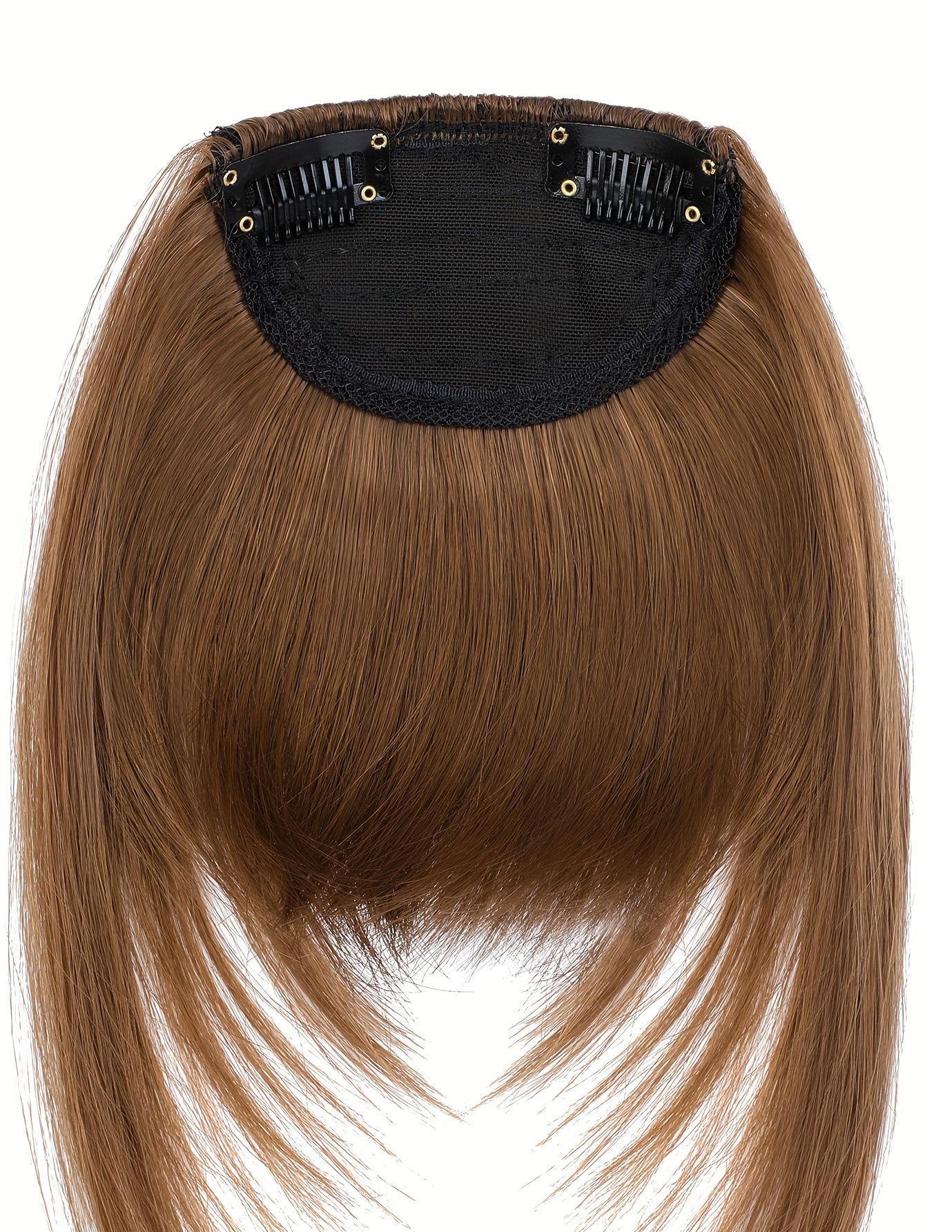 synthetic wig with 12 inch bangs on   suitable for daily   ladies details 25