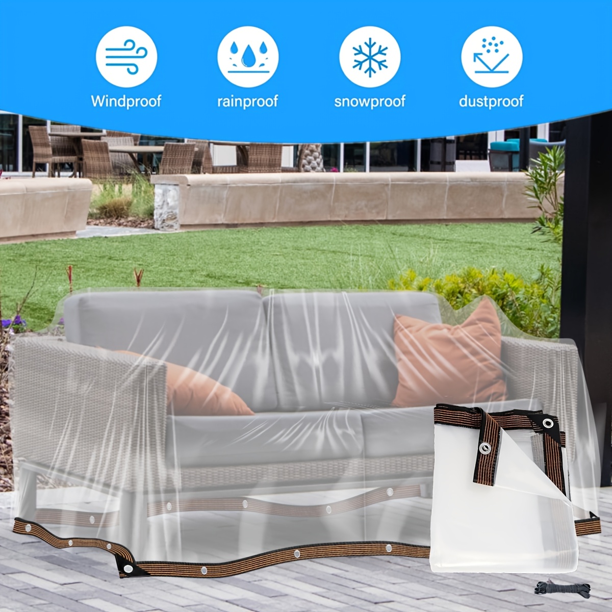 Outdoor Furniture Covers Clear Plastic Outdoor Cushion Covers
