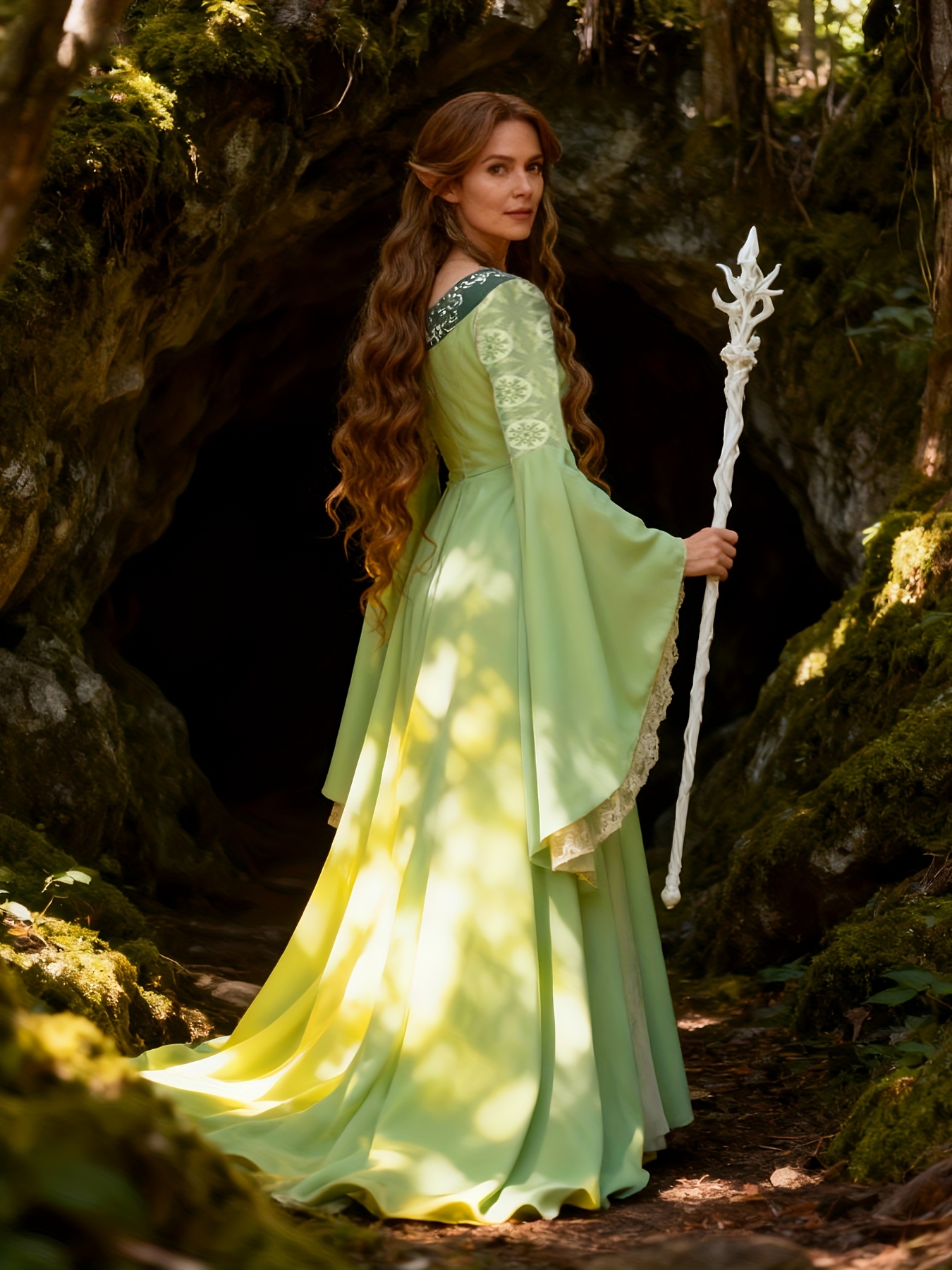 open lace back dress Ocean Depths Fantasy Gown main image 0