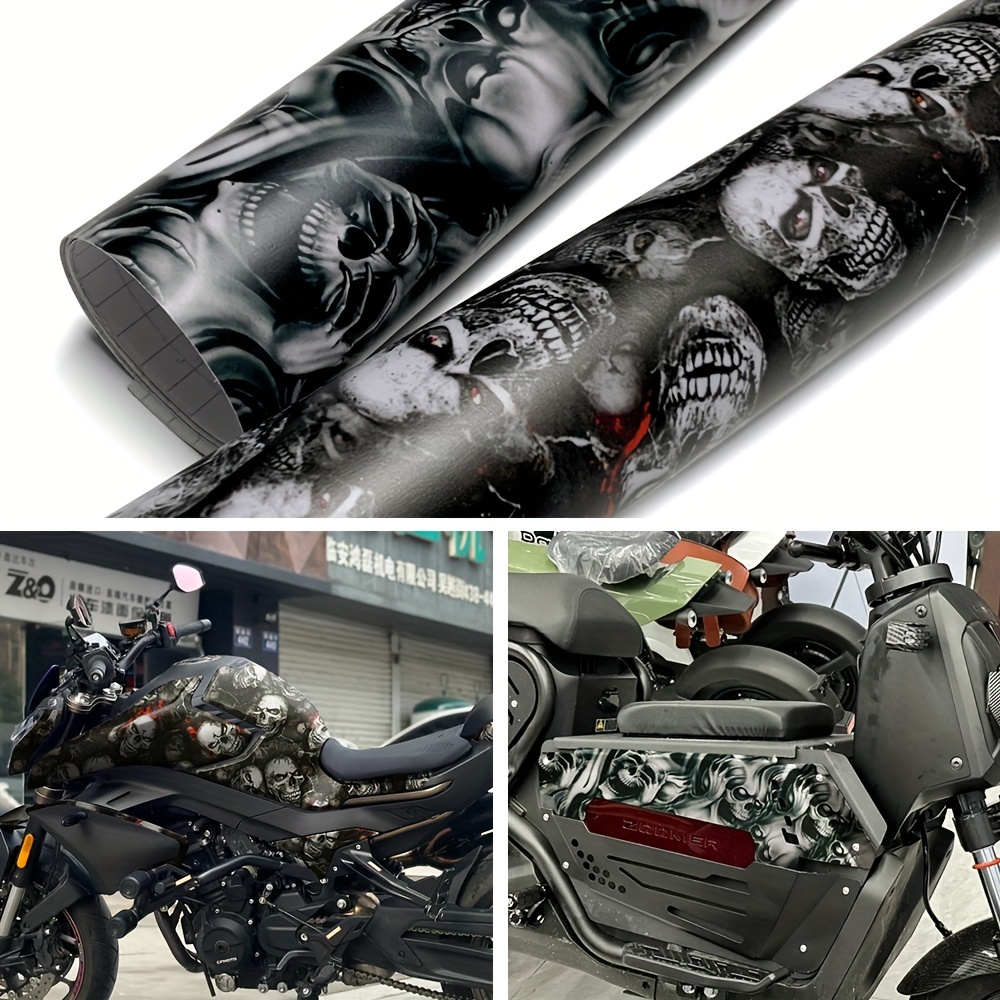 

1pc, 50x200cm/19.69x78.74in, Graffiti Pvc Sticker, Self-adhesive Car Wrap, Waterproof -resistant Breathable, Custom Car Body Decal For Motorcycles, Computers, Skateboards, Bicycles