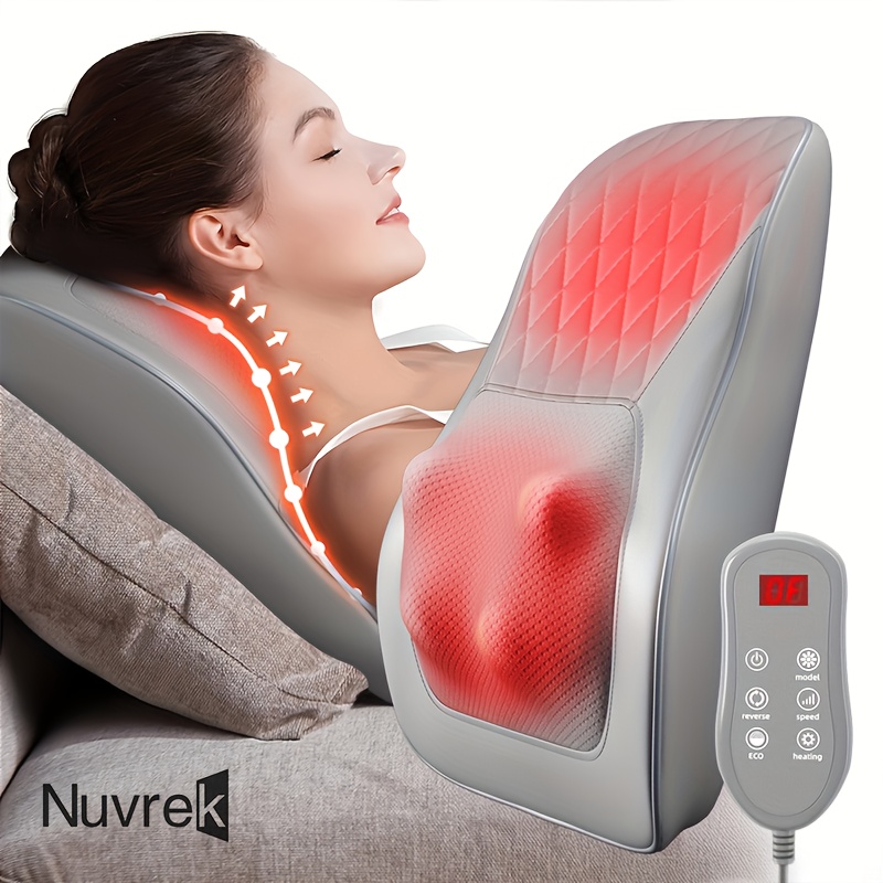 1pc rechargeable heating back neck massager 3d massage usb Temu